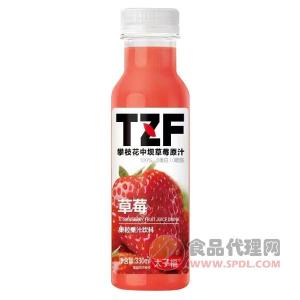 太子福草莓果粒果汁飲料330ml