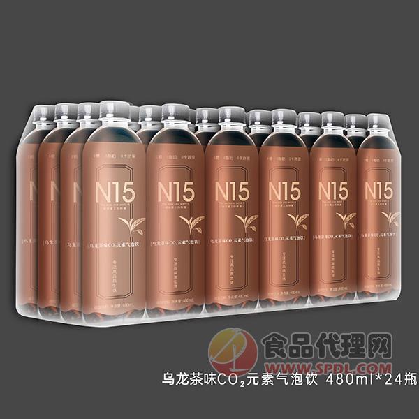 N15元素气泡饮乌龙茶味480mlx24瓶