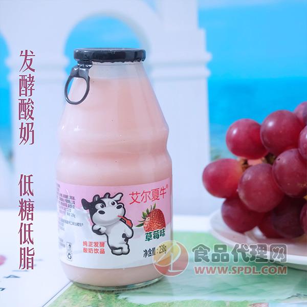 艾尔夏牛酸奶饮品草莓味238g
