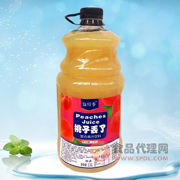 益特多桃子复合果汁2.5L