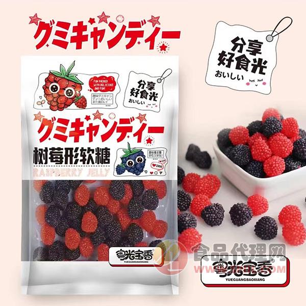 粤光宝香树莓形软糖108g