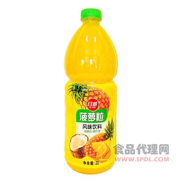 日威菠萝粒风味饮料2L