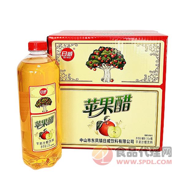 日威苹果醋饮料1.5Lx6瓶