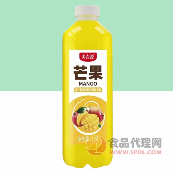 美吉源芒果益生菌发酵复合果味饮料1.5L