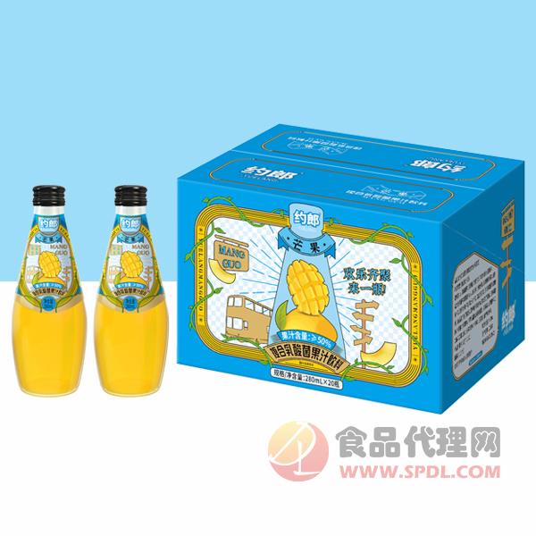 约郎芒果复合乳酸菌果汁饮料标箱