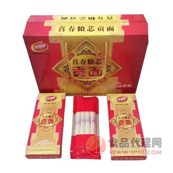 厨香园喜寿粮芯贡面礼盒200克x12盒x5提