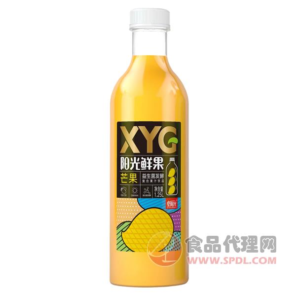 阳光鲜果芒果复合果汁饮料1.25L