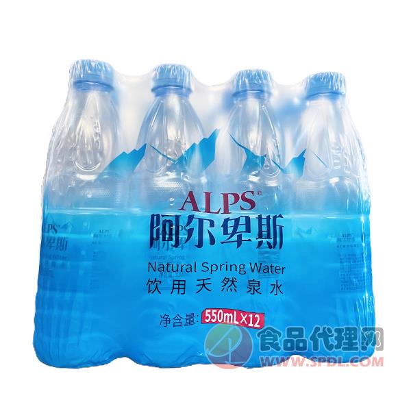 阿尔卑斯饮用天然泉水550mlx12瓶