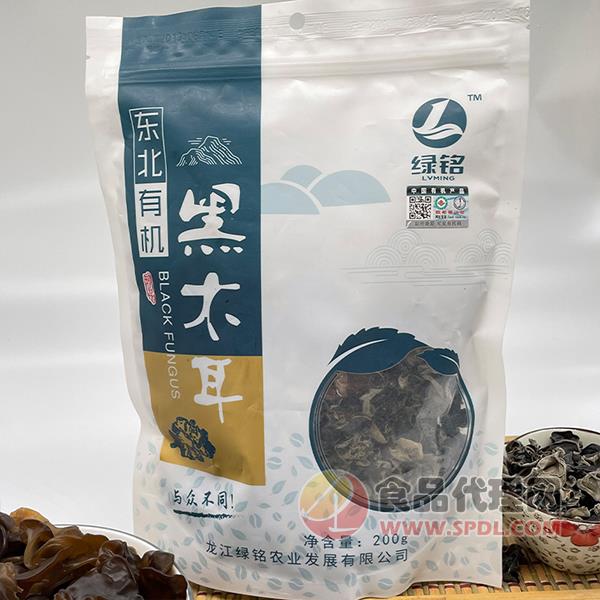 綠銘東北有機黑木耳200g