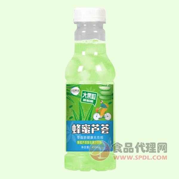 小轻果语蜂蜜芦荟复合果汁饮料450ml