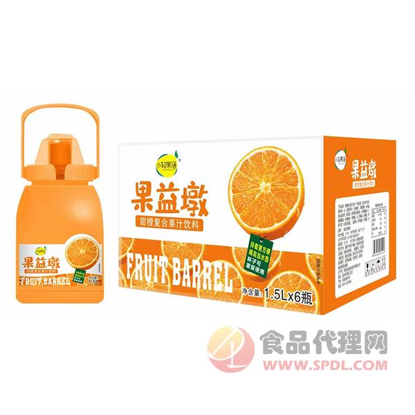 小轻果语果益墩甜橙复合果汁饮料标箱