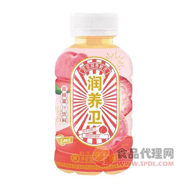 润养卫蜜桃果汁饮料350ml