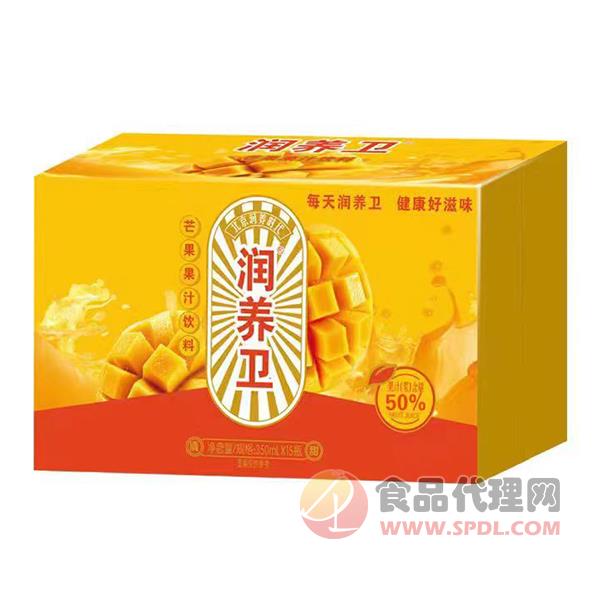 润养卫芒果果汁饮料350mlx15瓶