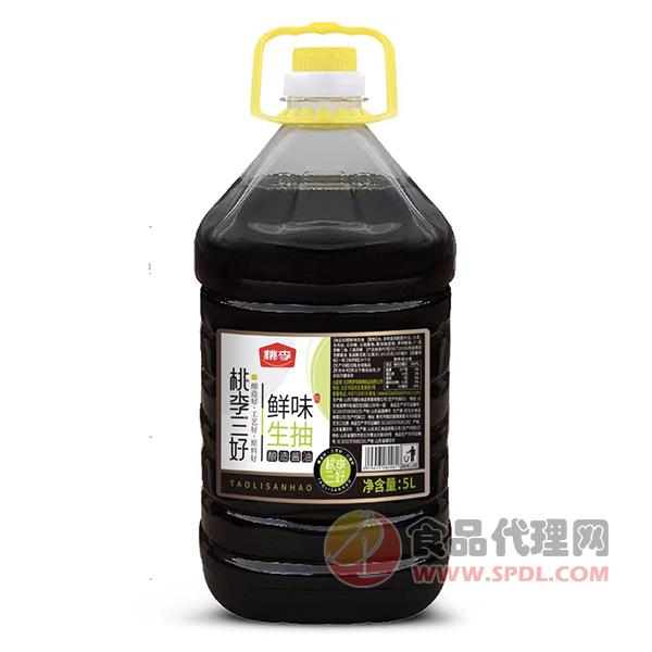 桃李鲜味生抽5L