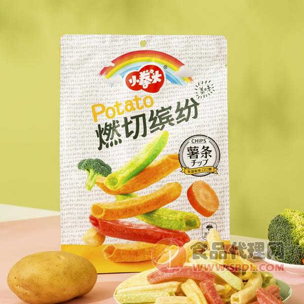 小拳头燃切缤纷薯条蔬菜味袋装105g