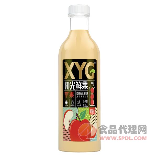 星阳光阳光鲜果苹果复合果汁饮料1.25L