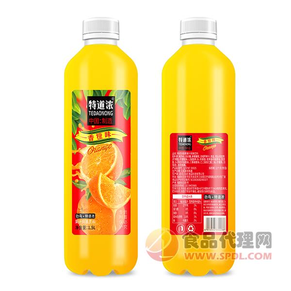 特道浓香橙汁饮料1.5L
