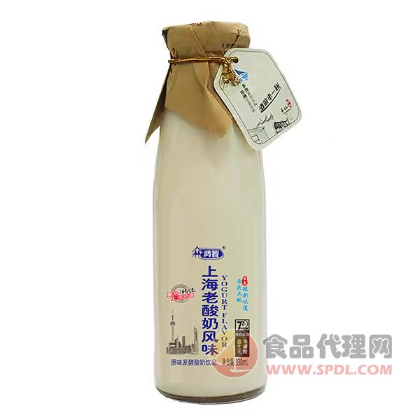 鸿智上海老酸奶饮品330ml