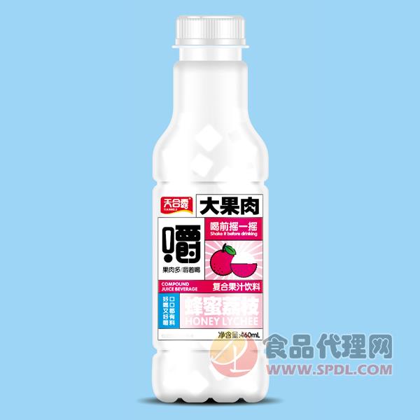 天合露蜂蜜荔枝复合果汁460ml