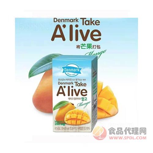 Alive芒果味乳酸菌饮品盒装