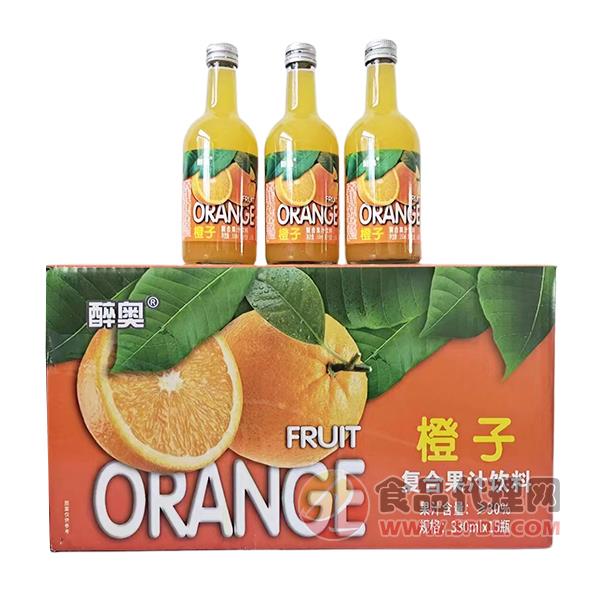 醉奥橙子复合果汁330mlx15瓶