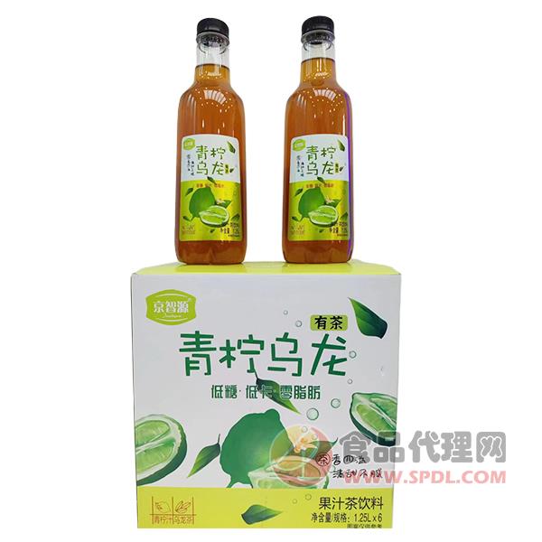 京智源青柠乌龙果汁茶1.25Lx6瓶