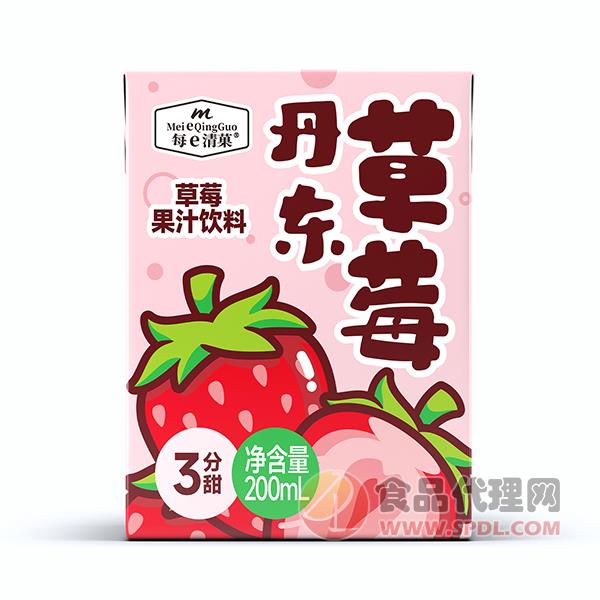 每e清菓草莓果汁饮料200ml