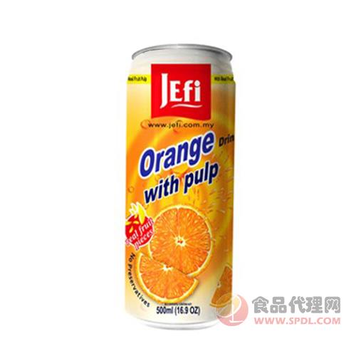 JEfi橙汁罐装