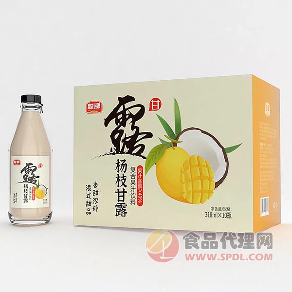 聪牌杨枝甘露复合果汁饮料318mlx10瓶