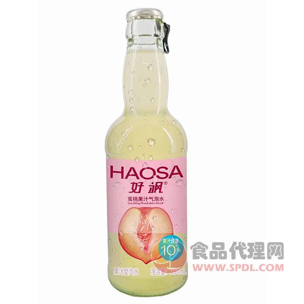 好飒蜜桃果汁气泡水251ml