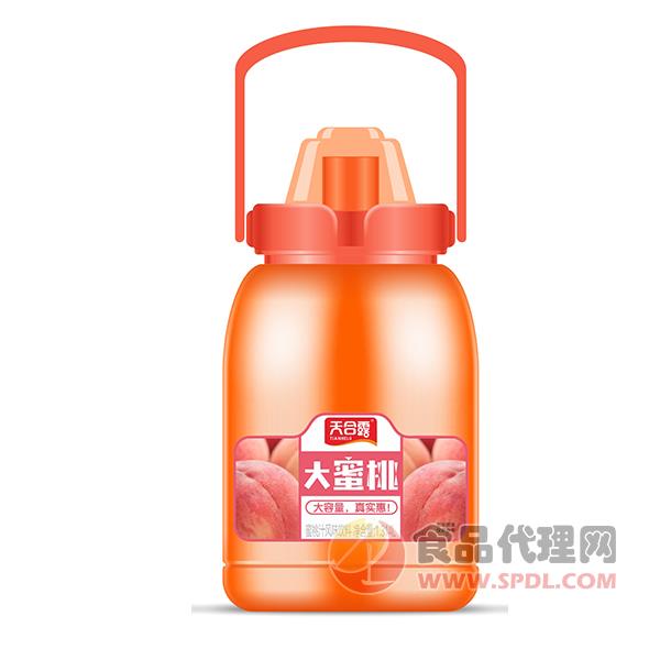 天合露拎桶蜜桃汁饮料1.314L