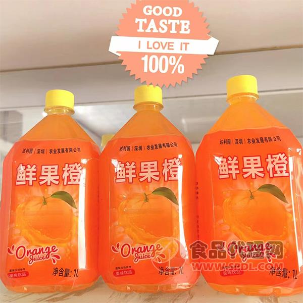 搭力鲜果橙果汁饮料1L