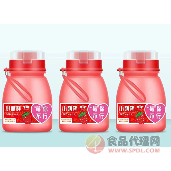 益卜小萌杯草莓复合果汁饮料520ml
