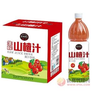甄典果园生榨山楂汁盒装1.5Lx6瓶