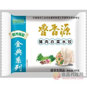 鲁香源猪肉白菜水饺500g