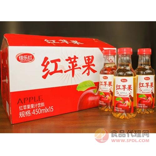 佳乐红红苹果果汁饮料450mlx15瓶