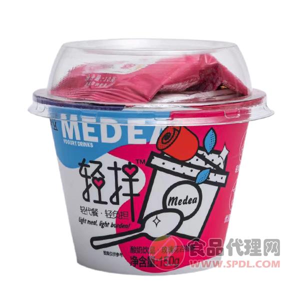 米蒂亚酸奶饮品玫瑰花谷物味150g