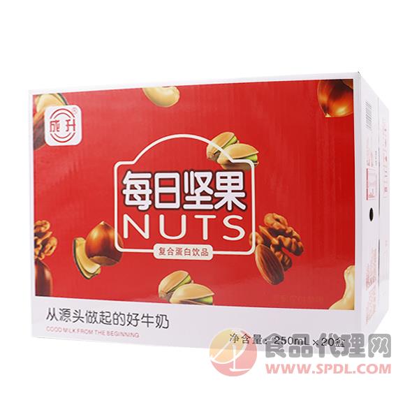 成升每日坚果复合蛋白饮品250mlx20盒