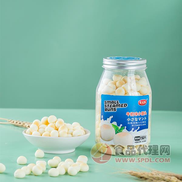 鑫友缘小馒头牛奶味150g 