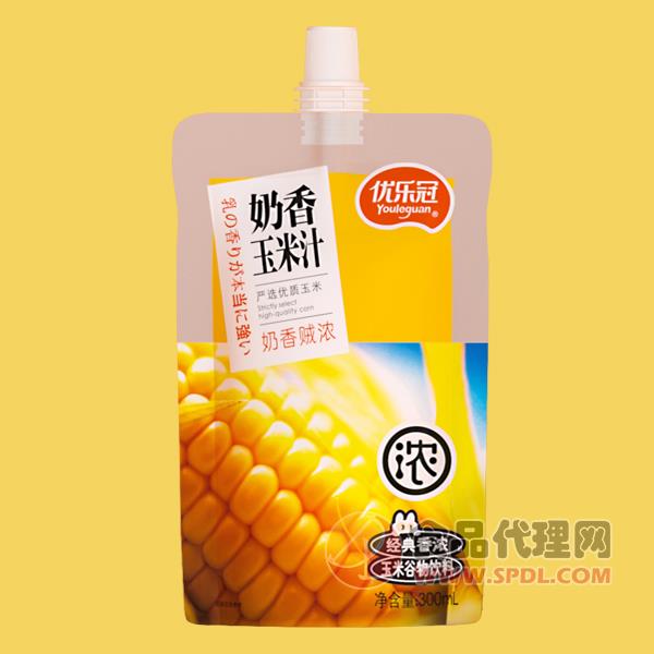 优乐冠奶香玉米汁自立袋300ml