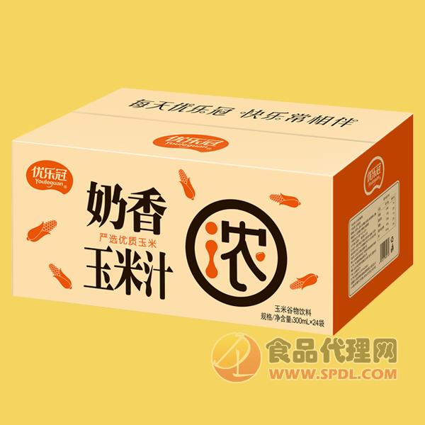 优乐冠奶香玉米汁饮品自立袋标箱