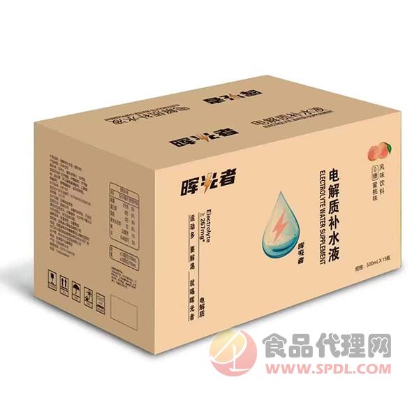 晖光者电解质补水液蜜桃味500mlx15瓶