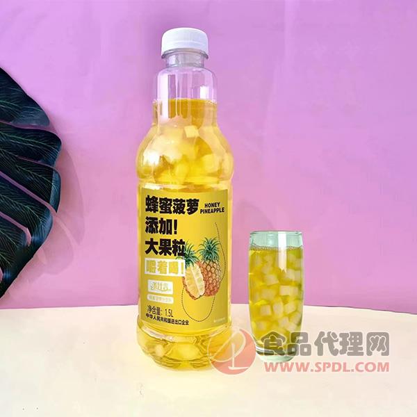 美汁言蜂蜜菠萝汁饮料1.5L