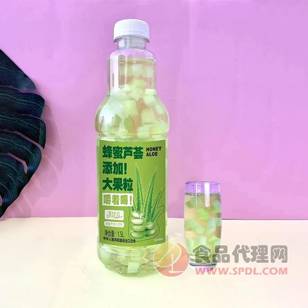 美汁言蜂蜜芦荟汁饮料1.5L