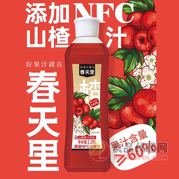 春天里山楂果汁饮料1.28L