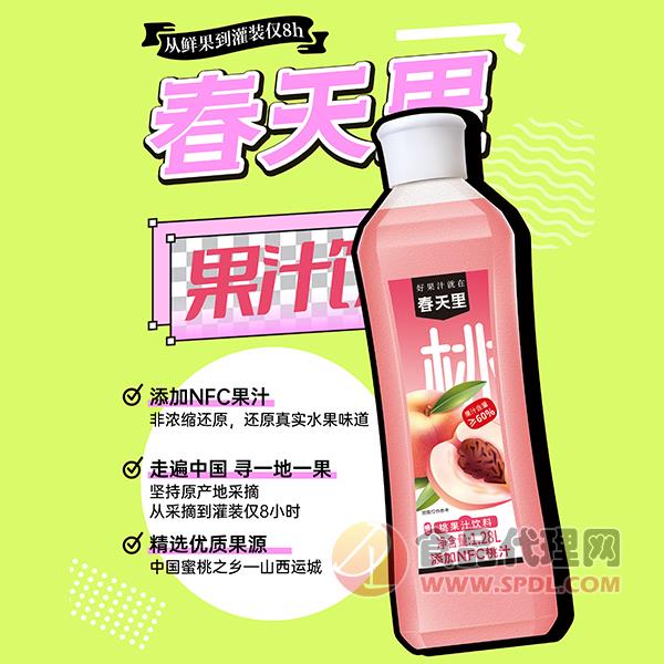 春天里桃果汁1.28L