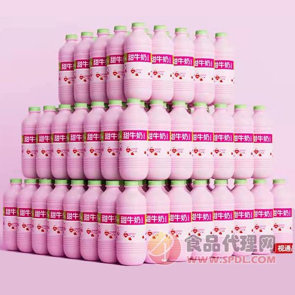 ALPS阿尔卑斯甜牛奶乳饮品草莓味450ml