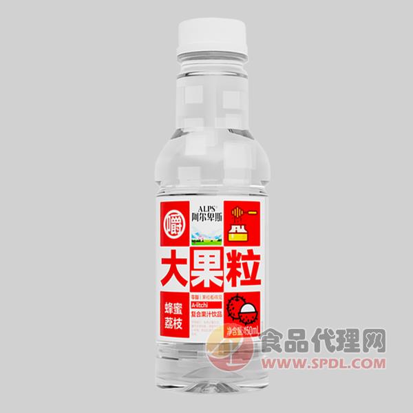 ALPS阿尔卑斯大果粒蜂蜜荔枝复合果汁饮料450ml