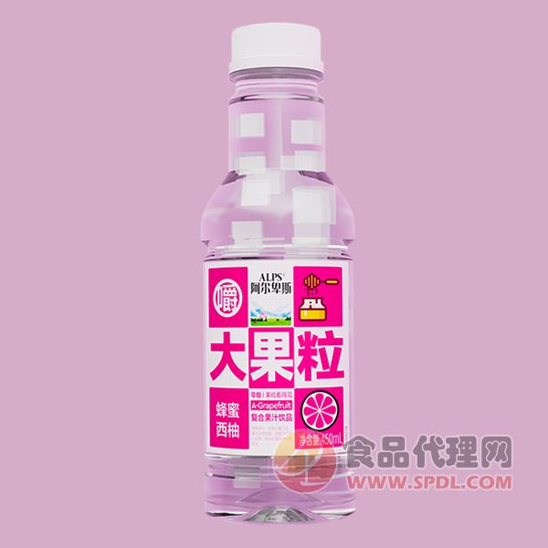 ALPS阿尔卑斯大果粒蜂蜜西柚复合果汁饮料450ml