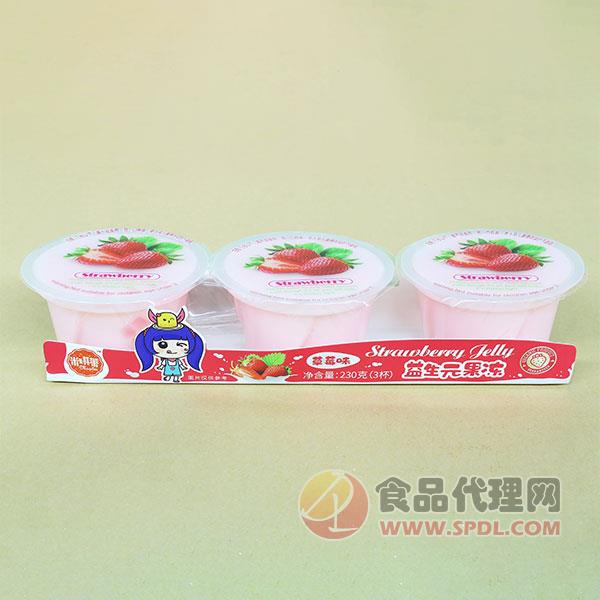米琪莱益生元果冻草莓味230g